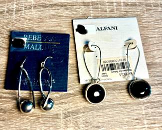 Silver Tone Dangling Earrings