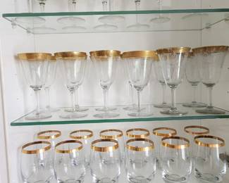 LOTS of glass wear, bar wear, and dishes