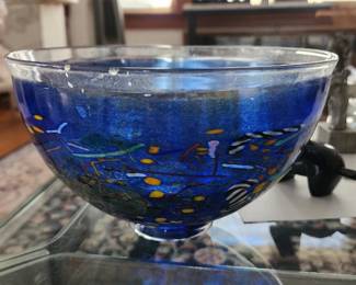 Art Glass Bowl - Kosta Boda, signed
