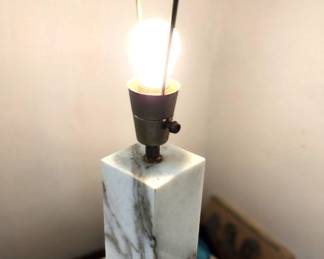 Mid Century Marble Lamp