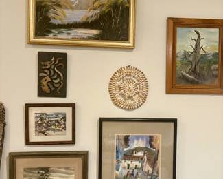 Collection of artwork from world travels 