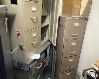 File Cabinets of Various Sizes