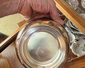 International Silver Company SilverPlated Rope Rim Footed Bowl