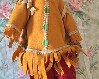 Vintage Native American Style Doll by Carlson Dolls
