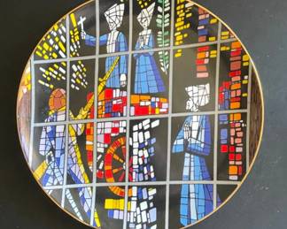 The Martyred Sisters Stained Glass Window Plate