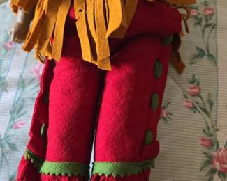 Vintage Native American Style Doll by Carlson Dolls third image