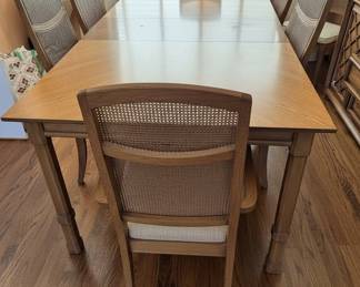 MidCentury Modern Oak Dining Table and Chairs Set second image