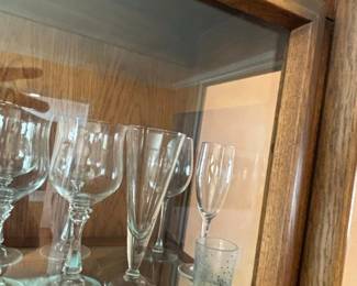 Assorted Crystal Stemware and Shot Glass
