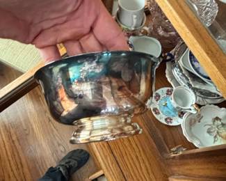 SilverPlated Paul Revere Reproduction Bowl