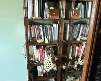 Vintage Etagere Bookcase with Decorative Accents