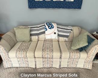 Clayton Marcus Striped Sofa