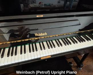 Weinbach Petrof Upright Piano