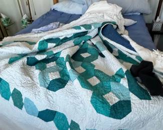 Handmade Geometric Quilt