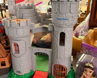 Lots and lots and lots of toys! Fisher Price castle