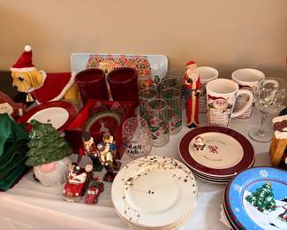 It’s Christmas in July at this sale…deck the halls, walls, tables and trees