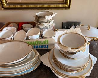 Vintage gold rimmed china - beautiful 