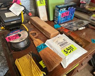 WIRE - BROOMS- LIC PLATES