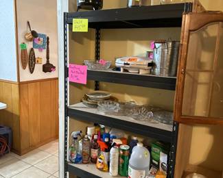 SHELVING SECTION - COFFEE MAKER - CHEMICALS