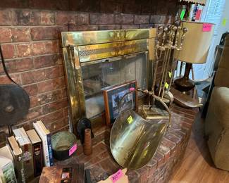 FIRE PLACE TOOLS - SCREEN - LOG HOLDER