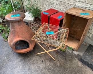 CHIMANAYA - METAL TABLE - BOXES