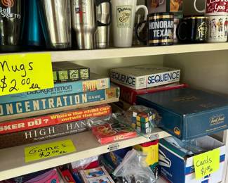 CUPS AND GAMES