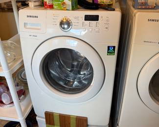 Washer and Dryer on pedestal bases
