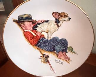 Norman Rockwell "A Boy and His Dog" Collector Plate