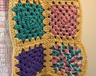 Granny Square Crochet Blanket