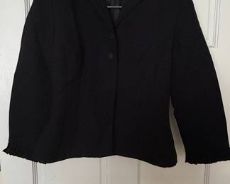 Maggy London Black Polka Dot Blazer
