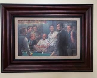 Andy Thomas "Callin' the Blue" Presidential Pool Hall Print