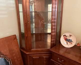 Cherry Wood China Cabinet