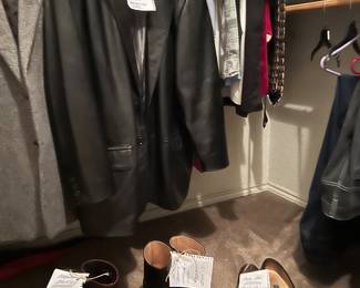 Lizard and leather shoes and boots, Size 13