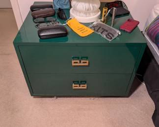Green Lacquer Nightstand