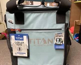 Titan by Arctic Zone 13qt Bucket Cooler with Ice Walls - Arctic Peak: Soft-Sided Portable Cooler