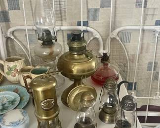 Brass skater lamps