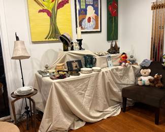 Vintage items and original art