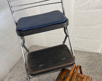 1950 Chrome Step Stool