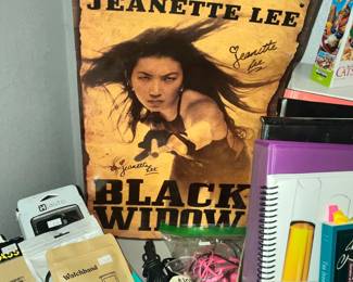 SIGNED JEANETTE LEE "BLACK WIDOW" POOL SHARK!
