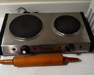Cuisinart Countertop Double Burner/Rolling Pin