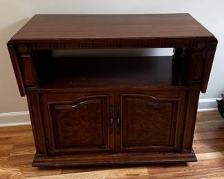 TV stand with fold out top