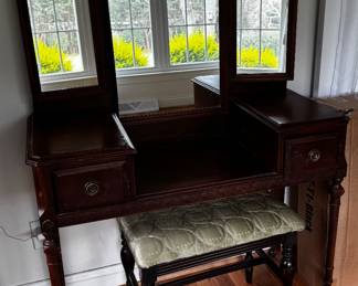 Old Vanity with Stool