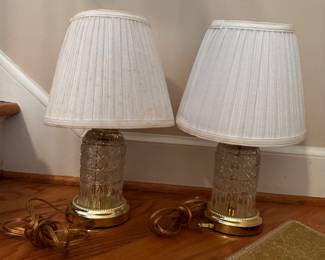 Set of glass lamps