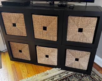 Wicker Front Storage Unit