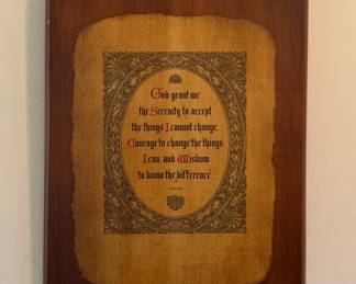 Prayer wall plaque/decor