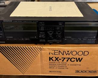 Kenwood KX-77CW Cassette Deck with Box