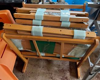 Wooden stands