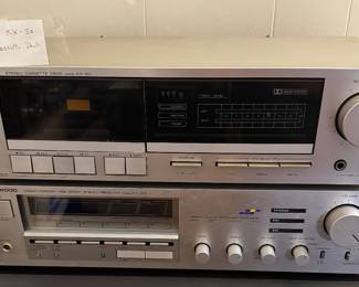 Kenwood KX-50 Cassette Deck/Kenwood KR-810 Stereo Receiver