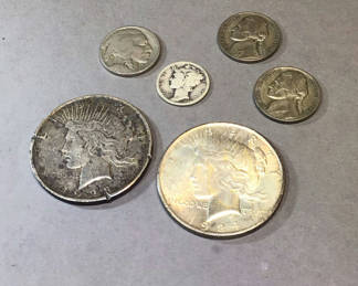 Lot 140: U.S. Coins (90/34+dwt)