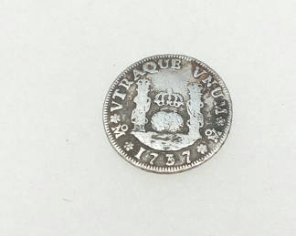 Lot 149: 1737 Spanish Silver 1 Real Coin