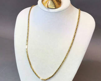 Lot 124: 14K Yellow Gold Jewelry (15+dwt)